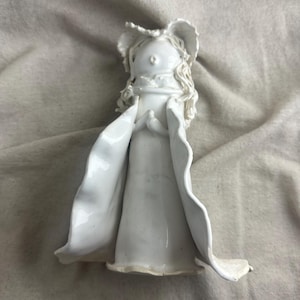 Vintage Studio Pottery Stylized Figural, signed R '96