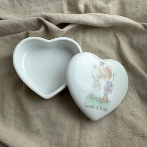 Ceramic Heart Shaped Trinket Box - Etsy