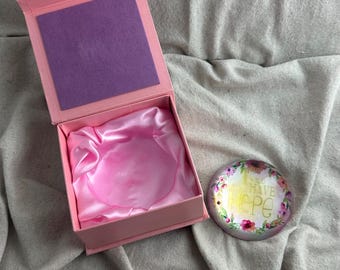 Psalm 71:14 Religious Paperweight, Floral Design, Original Box