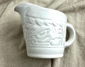 Frankoma Aztec Mayan White Creamer