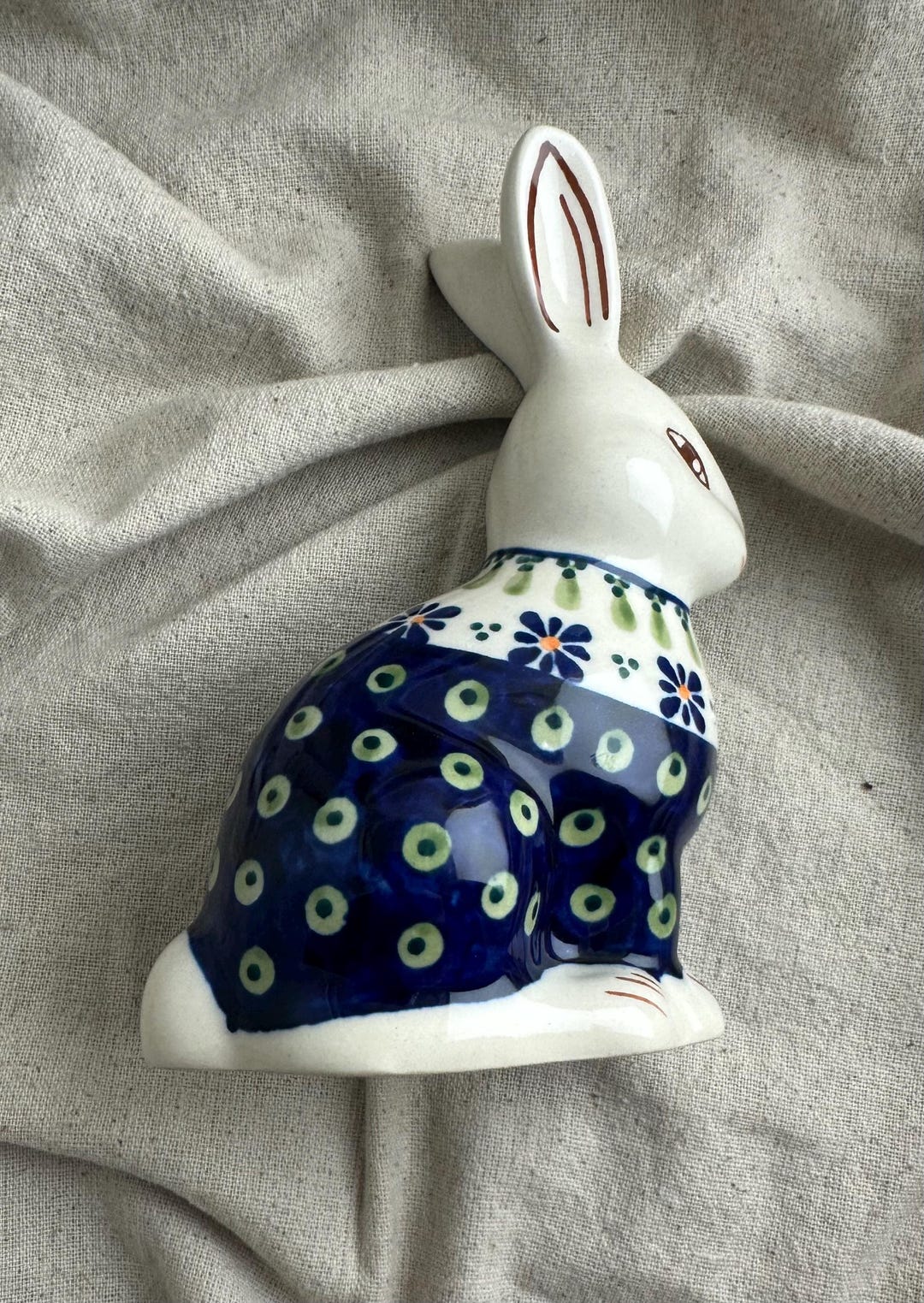 Polish Pottery Rabbit Figurine, Zakłady Ceramiczne 983-D - Etsy