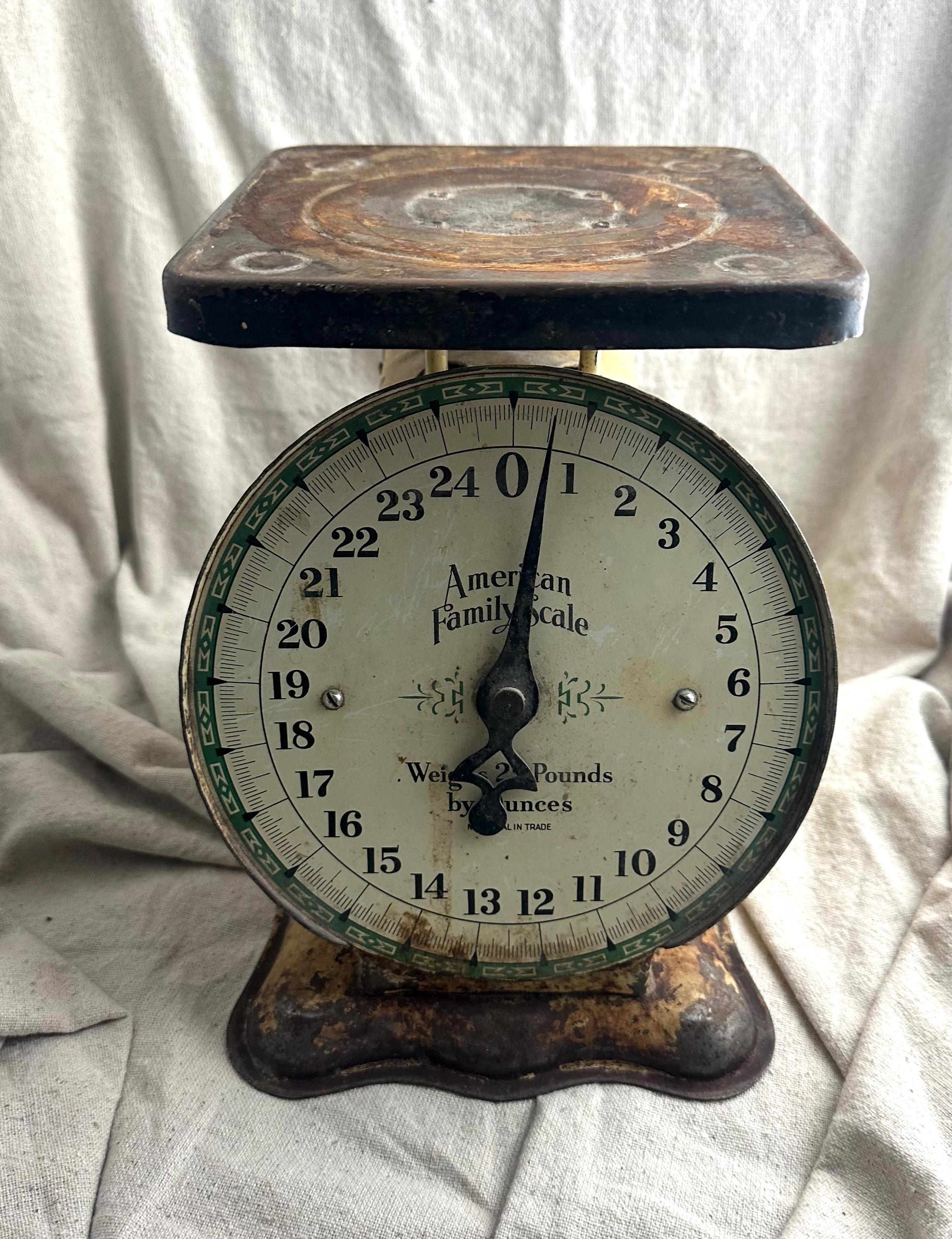 Vintage American Family 25 Pound Scale, Rusty and Crusty - Etsy
