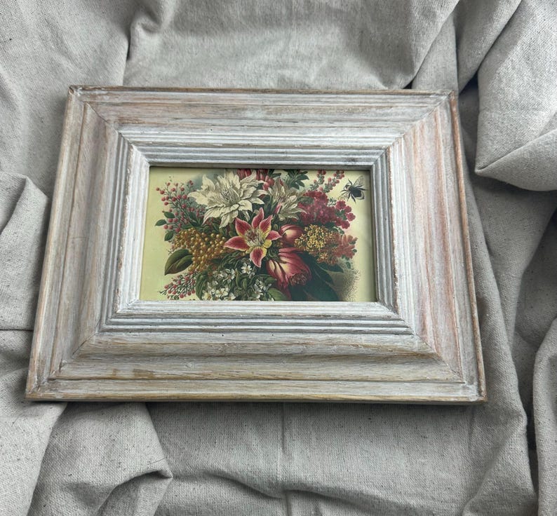 White Washed Wooden Picture Frame - Etsy
