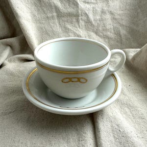 Albert Pick & Co., Chicago Three Gold Rings Cup and Saucer Set