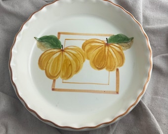 Plato para pastel de calabaza de Laurie Gates, cerámica de Los Ángeles, decoración para Acción de Gracias