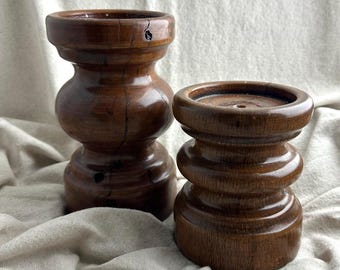 Hand Turned Pillar Candle Holders, Rick's Woodcrafts, Georgetown, TX, Richard Nemec