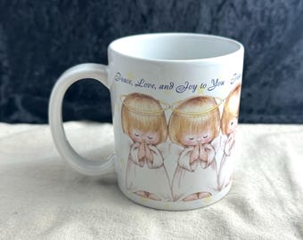 Vintage Hallmark Angel Mug, 1980s Ceramic