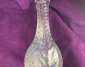 Vintage 1970 FTD Bud Vase with Textured Leaf Design