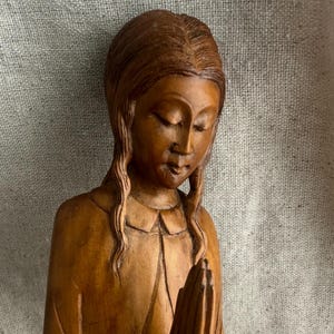 Thai Carved Sawasdee Lady Wood - Etsy