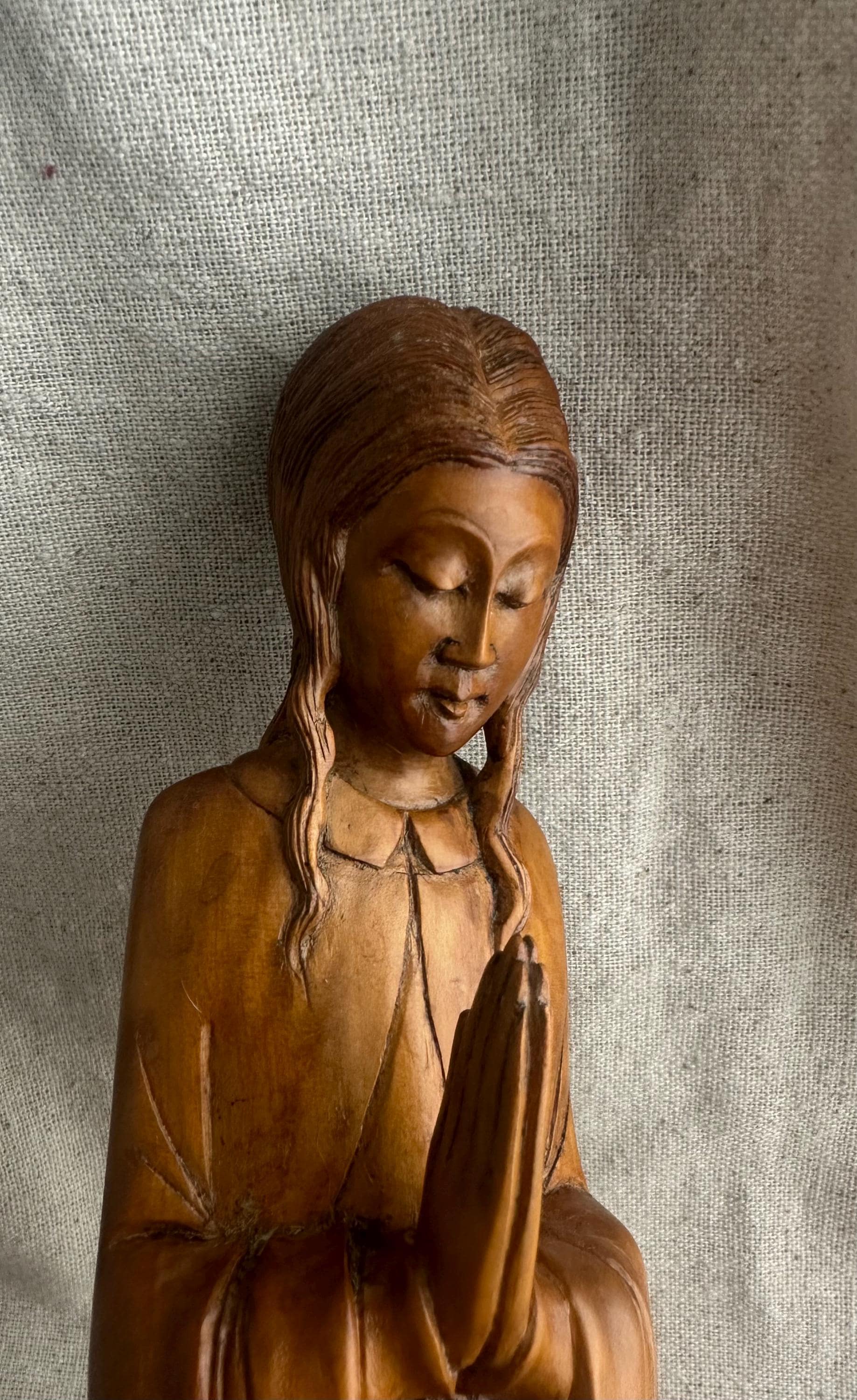 Thai Carved Sawasdee Lady Wood - Etsy