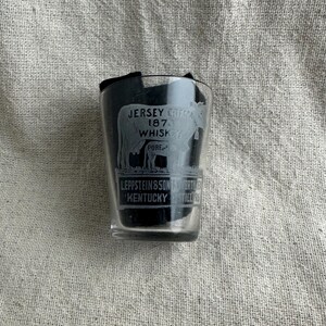 Jersey Cream Whiskey Shot Glass, 1873