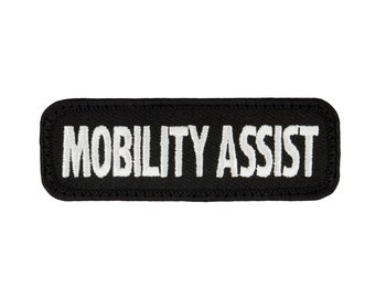 MOBILITY ASSIST - SD-014 Service Dog Embroidered Patch - 3 Inch X 1 Inch
