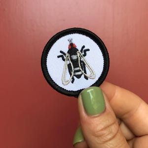 Black Flies Demerit Badge - 1.5" Diameter Embroidered Patch