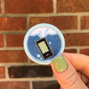 Area Code H20 Demerit Badge - 1.5" Diameter Embroidered Patch