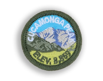 Cucamonga Peak Demerit Badge - 1.5" Diameter Embroidered Patch