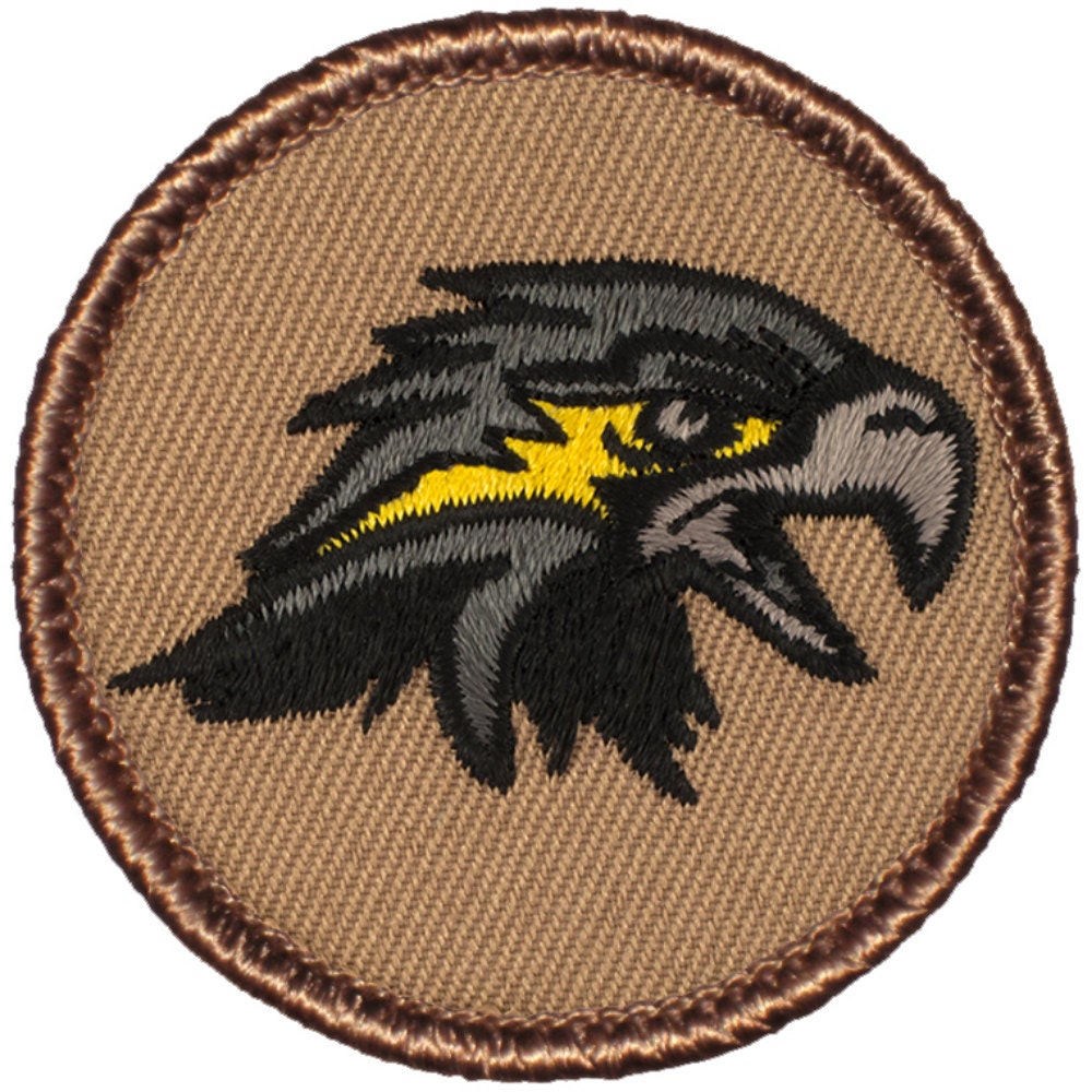 Black Hawk Patch (585) 2 Inch Diameter Embroidered Patch - Etsy