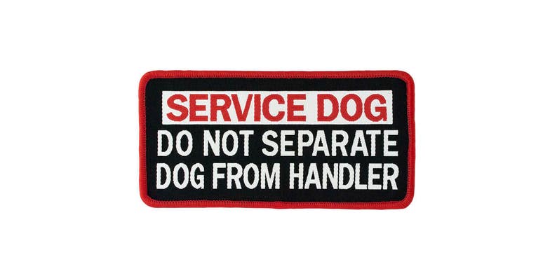 Service Dog - Do Not Separate From Handler - Woven Patch 