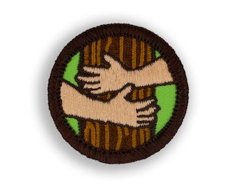 Tree Hugger Demerit Badge - 1.5" Diameter Embroidered Patch