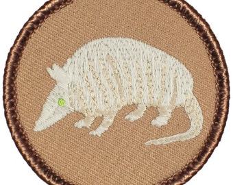 Texas Southwest Pair Armadillo Embroidered Iron On Applique Patch Texas Southwest Pair Armadillo Embroidered Iron On Applique Patch