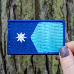 Minnesota State Flag Patch - Embroidered Patch 2&quot; x 3 3/8&quot;