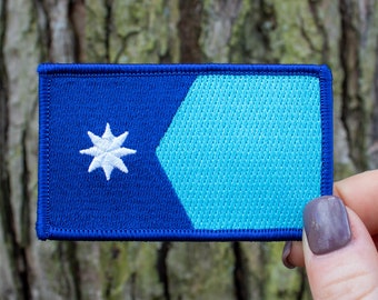 Minnesota State Flag Patch - Embroidered Patch 2" x 3 3/8"