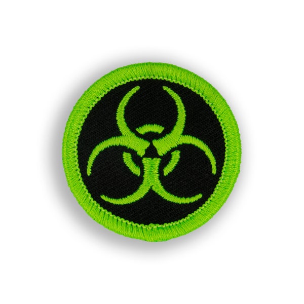 Bio-hazardous Demerit Badge - 1.5" Diameter Embroidered Patch