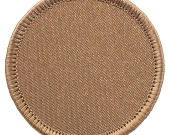 Blank 2 Inch Diameter Patch with Twill Background