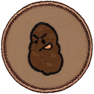 Potato Patch (608) 2 Inch Diameter Embroidered Patch
