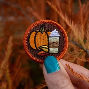 Pumpkin Spice Demerit Badge - 1.5" Diameter Embroidered Patch