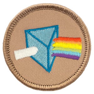 Prism Patch - 2 Inch Diameter Embroidered Patch