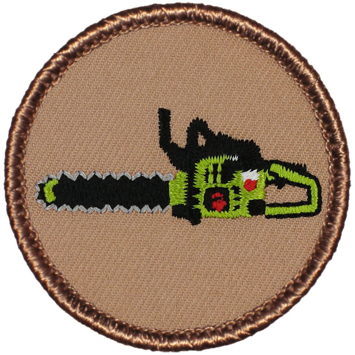 Chainsaw Patch 2 Inch Diameter Embroidered Patch - Etsy
