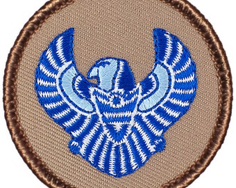 Aztec Thunderbird Patch - 2 Inch Diameter Embroidered Patch