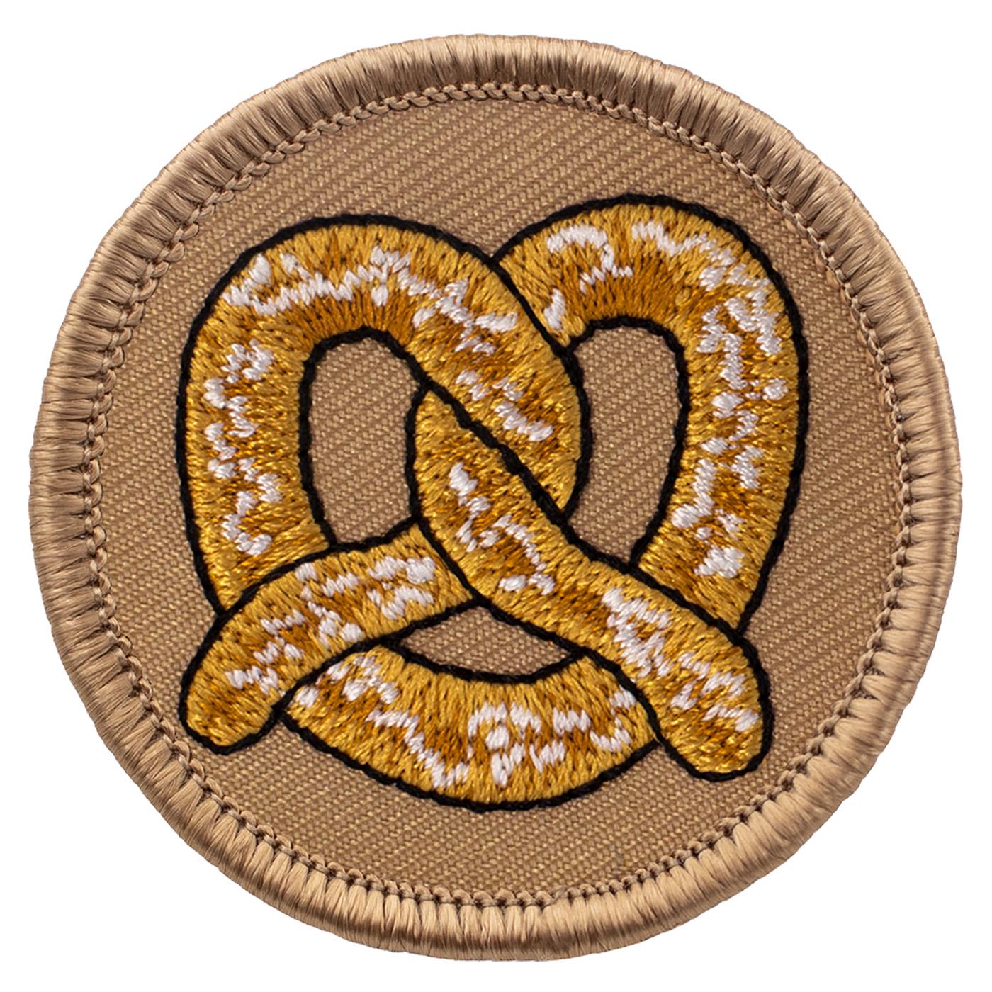 Pretzel Patch (098) – 2 Inch Diameter Embroidered Patch - Etsy