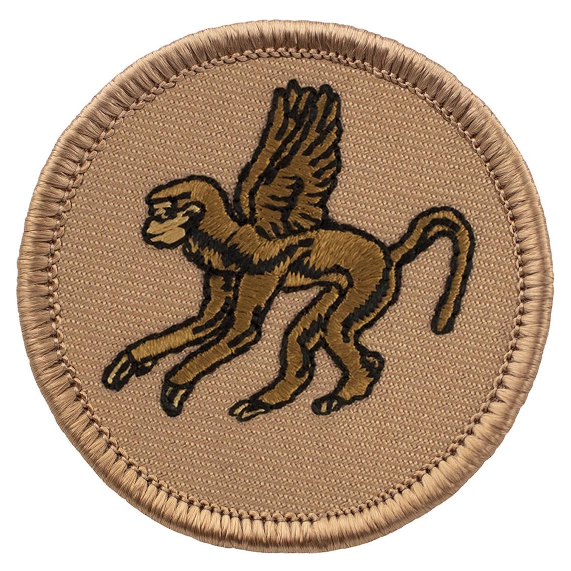 Flying Monkey (038) Patch - 2 Inch Diameter Embroidered Patch - Etsy