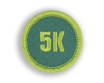 5k Runner Demerit Badge - 1.5" Diameter Embroidered Patch