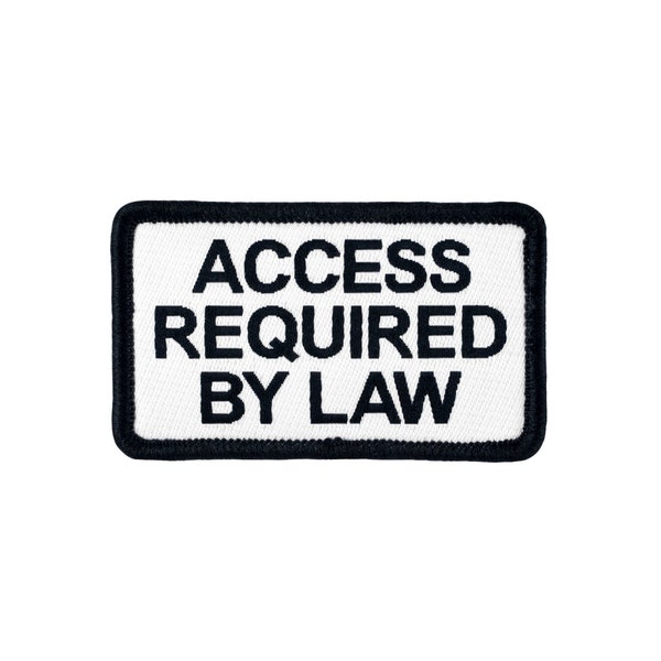 Access Required By Law - SD-016 Service Dog Woven Patch - 2.5 Inch X 1.5 Inch Perfect for small dogs!