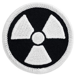 Glow -n-the-Dark Nuclear Patch (276GL) 2 Inch Diameter Embroidered Patch