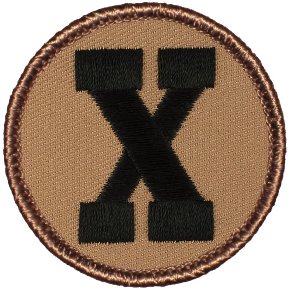 X Patch (594) 2 Inch Diameter Embroidered Patch - Etsy