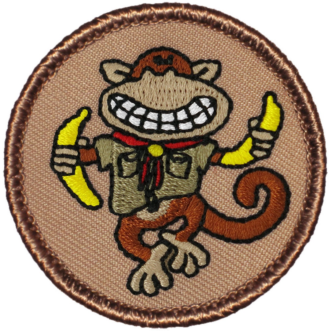 Jambo the Boy Scout Monkey Patch 303A 2 Inch Diameter - Etsy