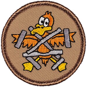 The REAL Duck Tape Patch (339) 2 Inch Diameter Embroidered Patch