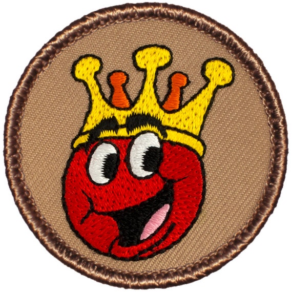Dodgeball King Patch 699 2 Inch Diameter Embroidered Patch Etsy