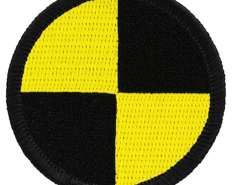 Crash Test Patch - 2 Inch Diameter Embroidered Patch