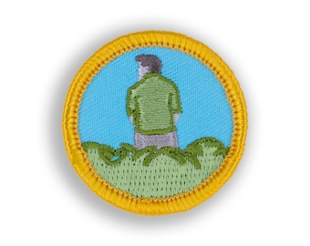 In The Bushes Demerit Badge - 1.5" Diameter Embroidered Patch