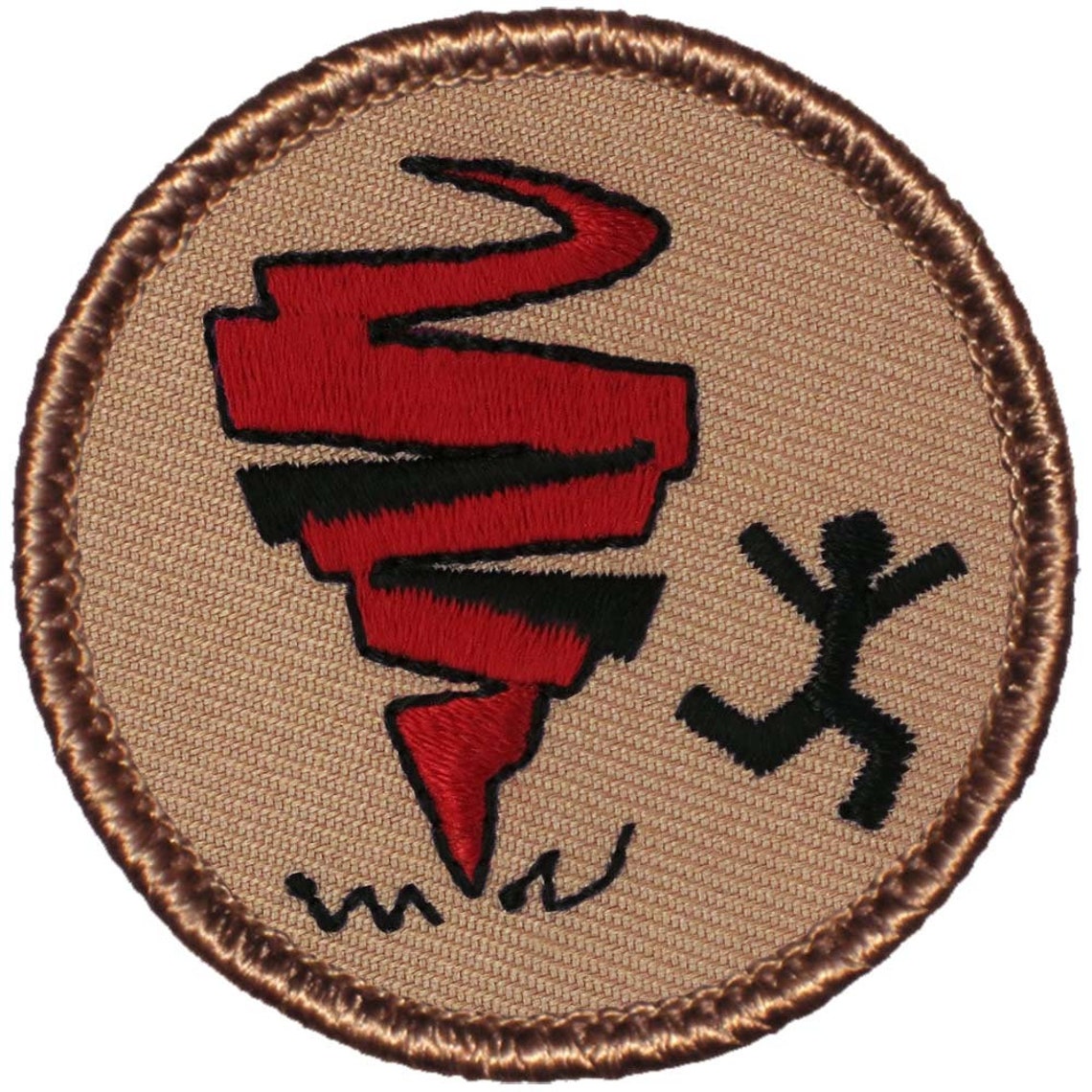 Tornado Patch 272 2 Inch Diameter Embroidered Patch Etsy