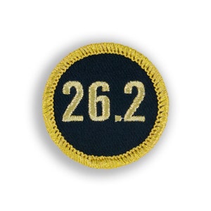 Marathon Runner Demerit Badge - 1.5&quot; Diameter Embroidered Patch