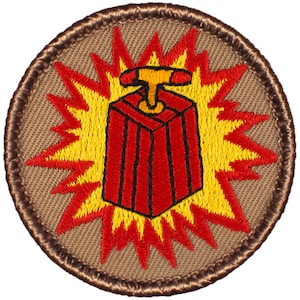 Detonator Patch (591) 2 Inch Diameter Embroidered Patch