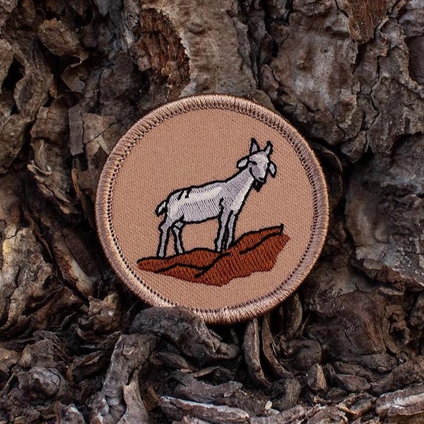 Goat Patch (208) 2 Inch Diameter Embroidered Patch