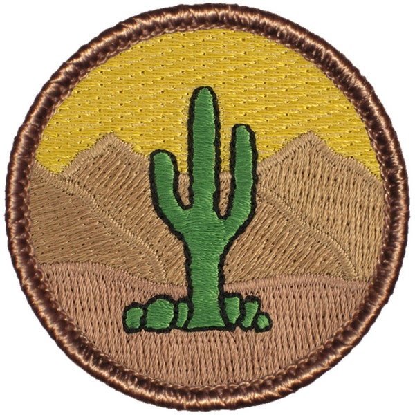 Cactus Patch 2 Inch Diameter Embroidered Patch