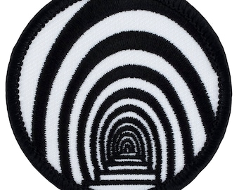 Optical Illusion Patch (M13) - 2 Inch Diameter Embroidered Patch