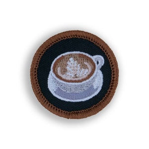 Cappuccino Master Demerit Badge - 1.5" Diameter Embroidered Patch